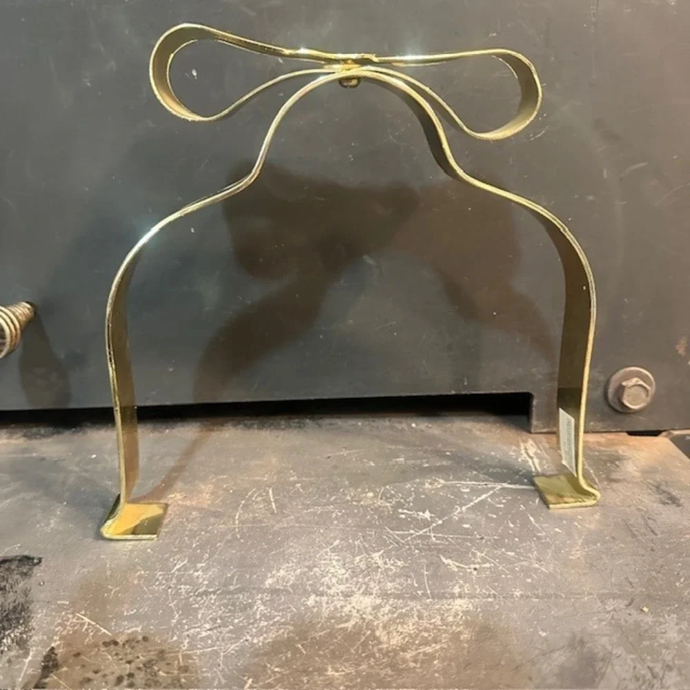 Vintage‎ DEPARTMENT 56 Crumpet And Cookie Caddy Gold Metal Bow Bows Decor